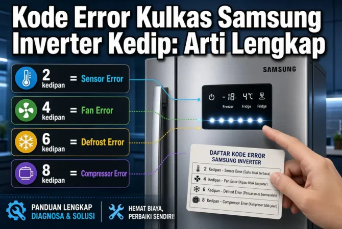 Kode Error Kulkas Samsung Inverter Kedip: Arti Lengkap