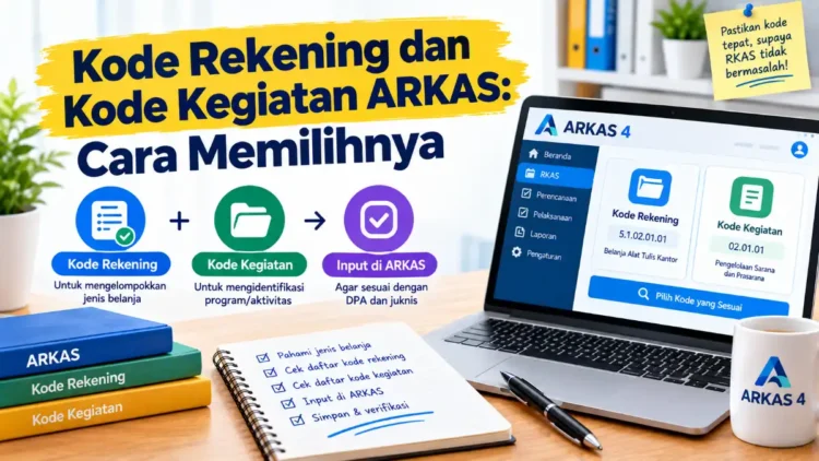 Kode Rekening dan Kode Kegiatan ARKAS: Cara Memilihnya