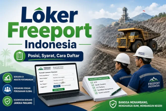 Loker Freeport Indonesia: Posisi, Syarat, Cara Daftar