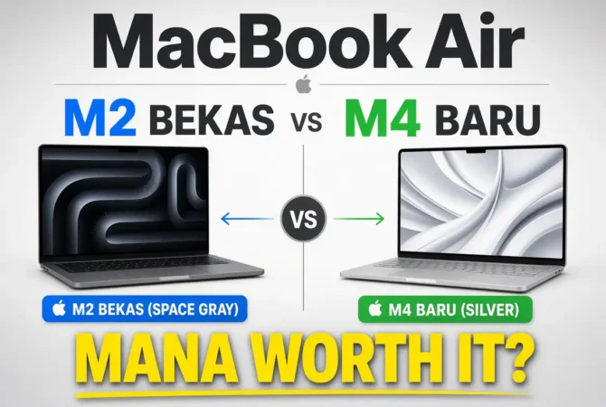 MacBook Air M2 Bekas vs M4 Baru, Mana Worth It?