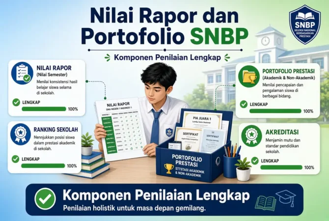Nilai Rapor dan Portofolio SNBP: Komponen Penilaian Lengkap