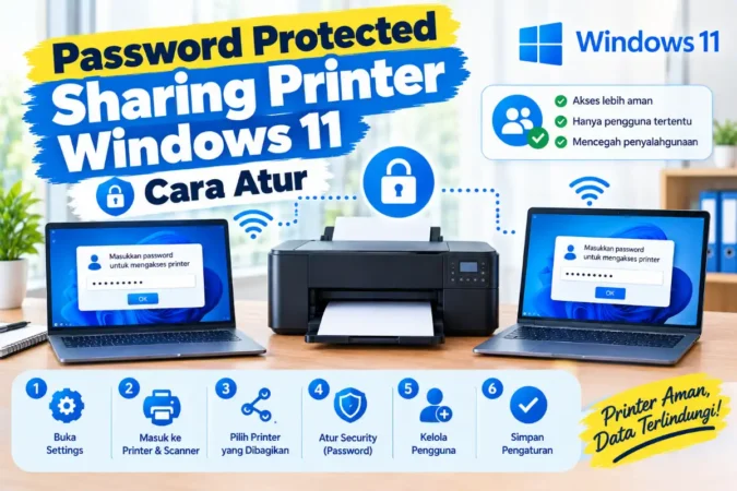Password Protected Sharing Printer Windows 11: Cara Atur