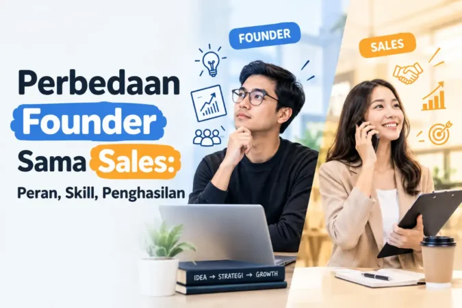 Perbedaan Founder Sama Sales: Peran, Skill, Penghasilan