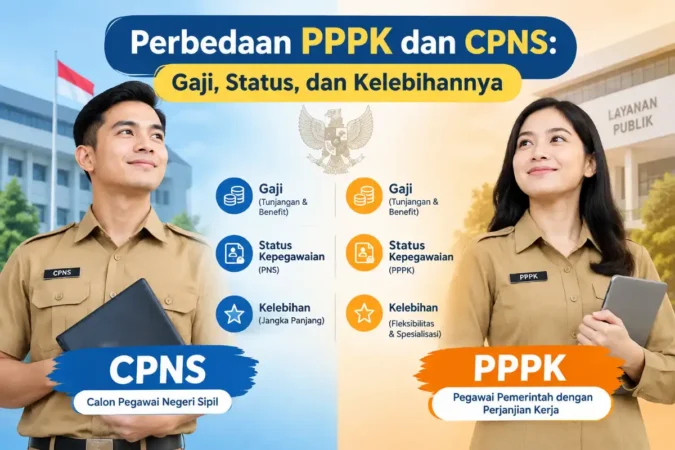 Perbedaan PPPK dan CPNS: Gaji, Status, dan Kelebihannya