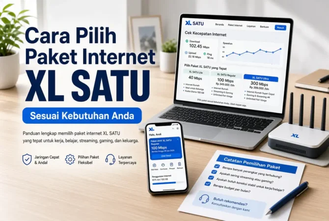 Cara Pilih Paket Internet XL SATU Sesuai Kebutuhan Anda