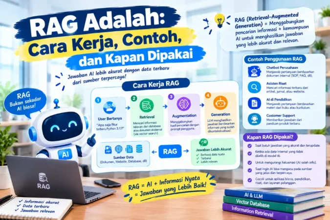 RAG Adalah: Cara Kerja, Contoh, dan Kapan Dipakai