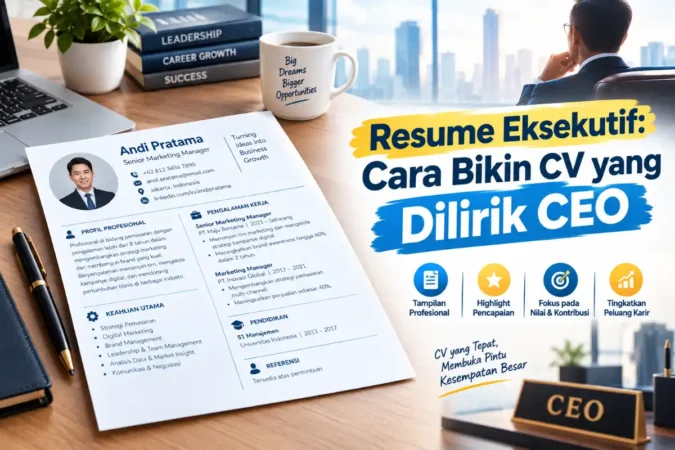 Resume Eksekutif: Cara Bikin CV yang Dilirik CEO