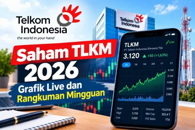 Saham TLKM 2026: Grafik Live dan Rangkuman Mingguan