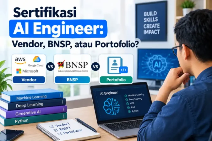 Sertifikasi AI Engineer: Vendor, BNSP, atau Portofolio?