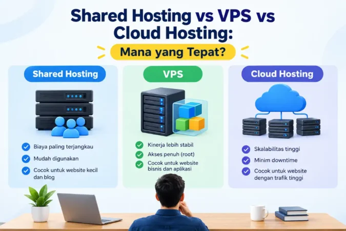 Shared Hosting vs VPS vs Cloud Hosting: Mana yang Tepat?