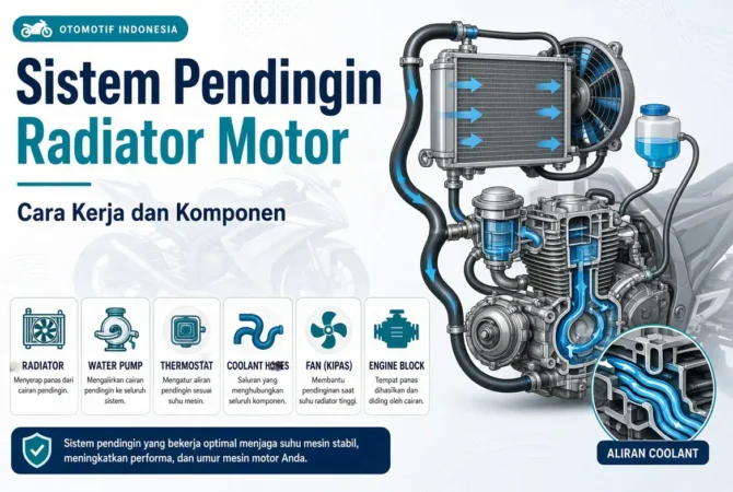 Sistem Pendingin Radiator Motor: Cara Kerja dan Komponen