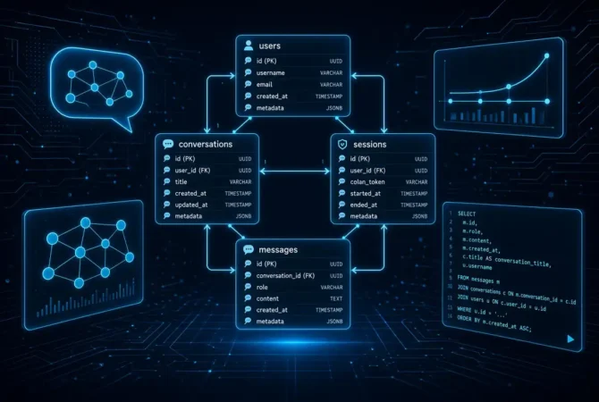 Skema Database Riwayat Percakapan AI: Pola dan Query