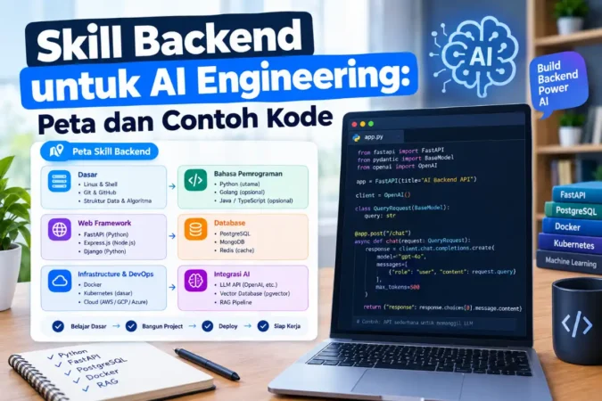 Skill Backend untuk AI Engineering: Peta dan Contoh Kode