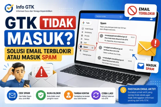 GTK Tidak Masuk? Solusi Email Terblokir atau Masuk Spam