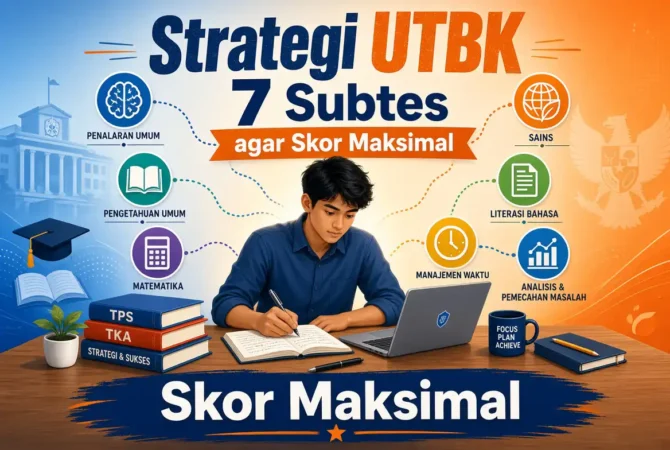 Strategi Mengerjakan UTBK 7 Subtes agar Skor Maksimal