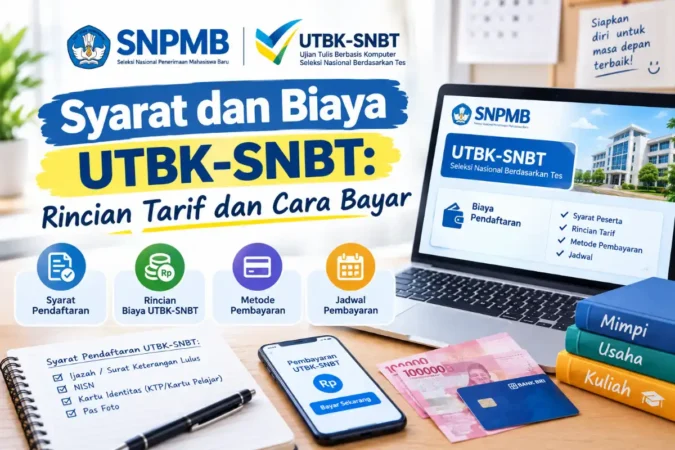 Syarat dan Biaya UTBK-SNBT: Rincian Tarif dan Cara Bayar