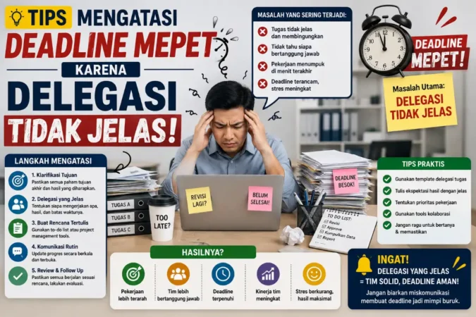 Tips Mengatasi Deadline Mepet karena Delegasi Tidak Jelas