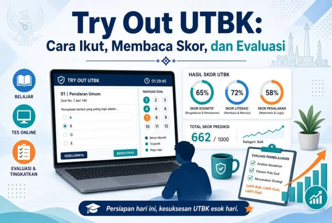 Try Out UTBK: Cara Ikut, Membaca Skor, dan Evaluasi