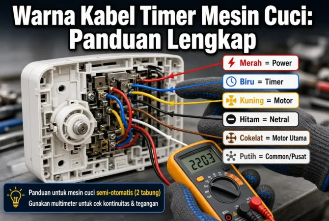 Warna Kabel Timer Mesin Cuci: Panduan Lengkap