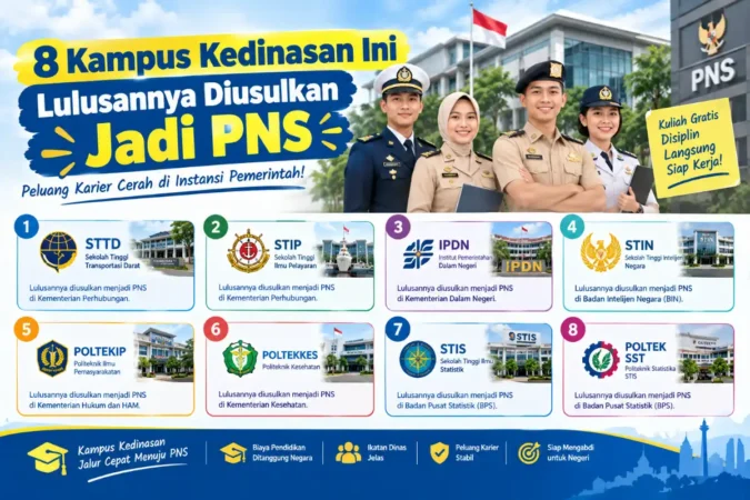 8 Kampus Kedinasan Ini Lulusannya Diusulkan Jadi PNS