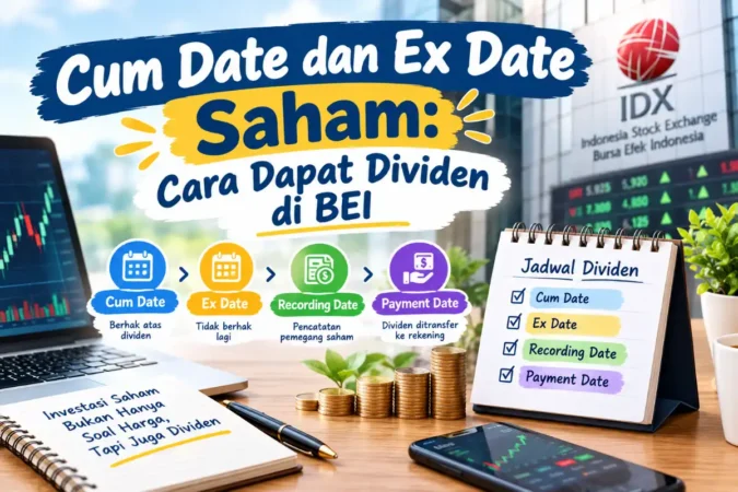 Cum Date dan Ex Date Saham: Cara Dapat Dividen di BEI
