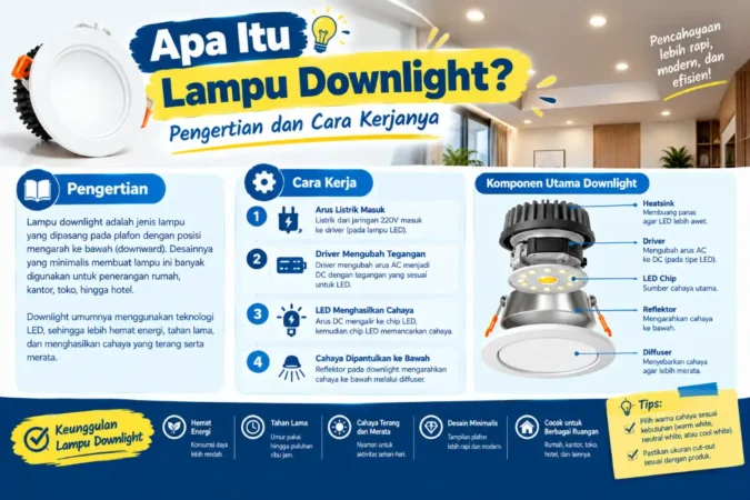 Apa Itu Lampu Downlight? Pengertian dan Cara Kerjanya