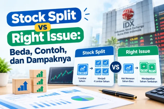 Stock Split vs Right Issue: Beda, Contoh, dan Dampaknya
