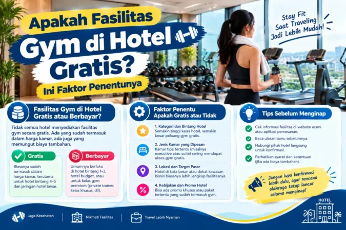 Apakah Fasilitas Gym di Hotel Gratis? Ini Faktor Penentunya