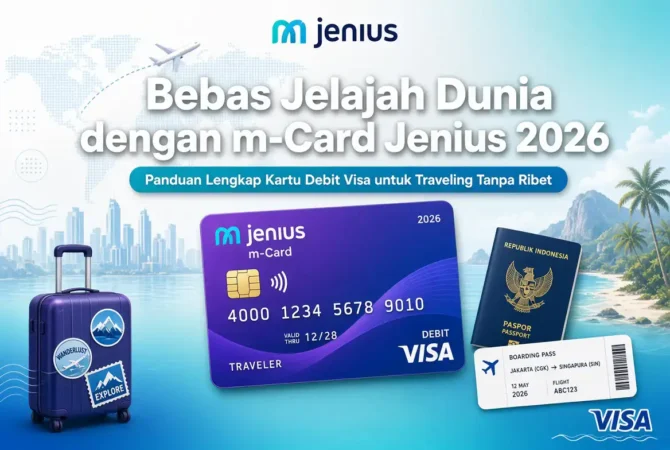 Bebas Jelajah Dunia dengan m-Card Jenius 2026: Panduan Lengkap Kartu Debit Visa untuk Traveling Tanpa Ribet