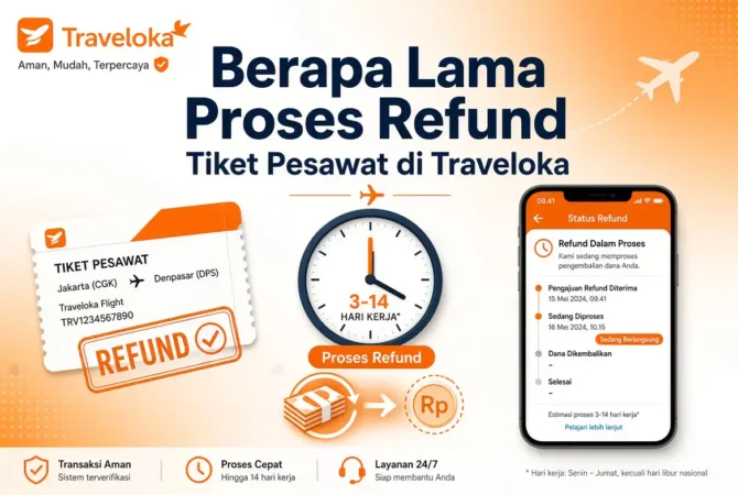 Berapa Lama Proses Refund Tiket Pesawat di Traveloka