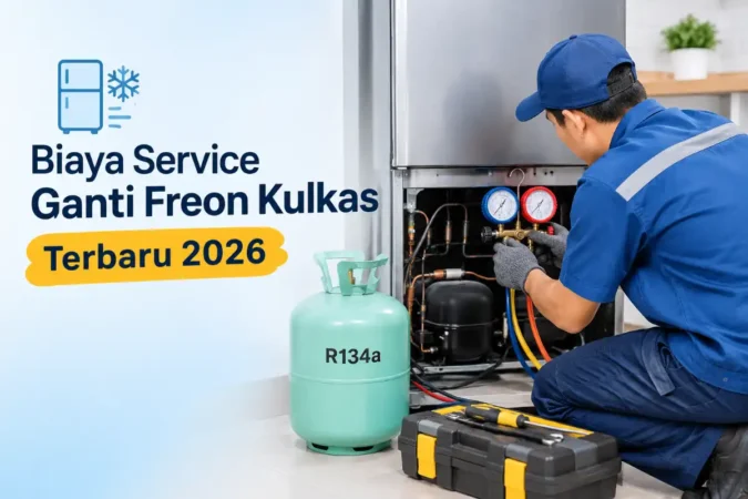 Biaya Service Ganti Freon Kulkas Terbaru 2026