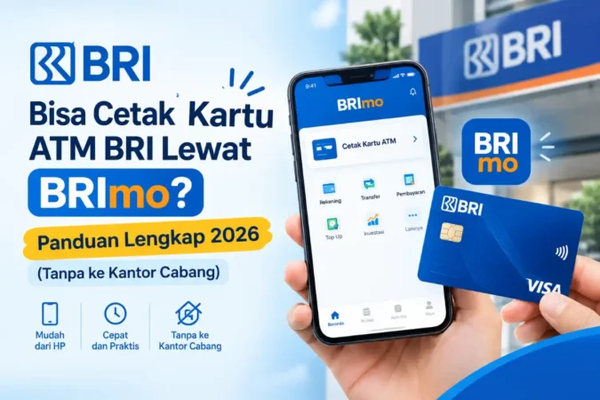 Bisa Cetak Kartu ATM BRI Lewat BRImo? Panduan Lengkap 2026 (Tanpa ke Kantor Cabang)