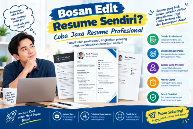 Bosan Edit Resume Sendiri? Coba Jasa Resume Profesional
