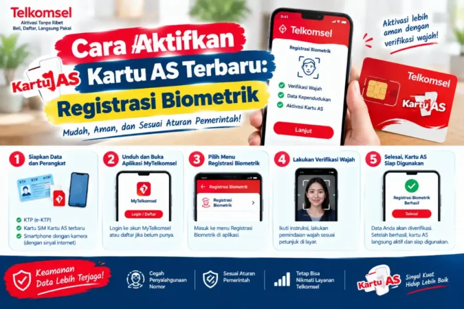 Cara Aktifkan Kartu AS Terbaru: Registrasi Biometrik