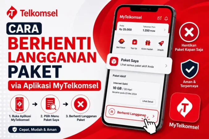 Cara Berhenti Langganan Paket via Aplikasi MyTelkomsel