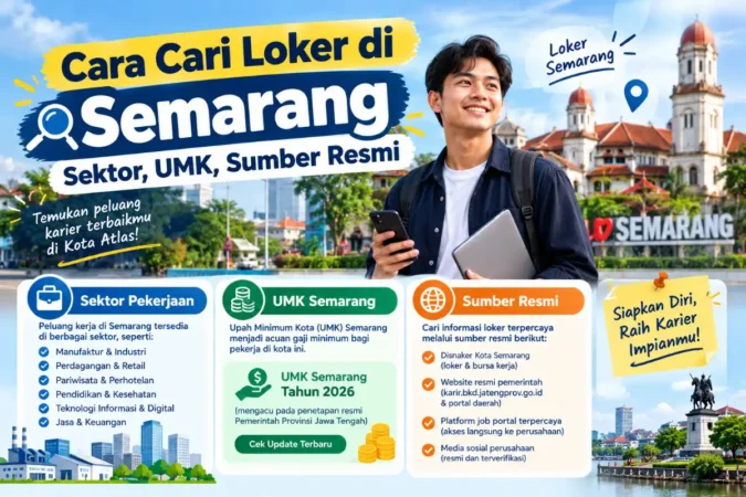 Cara Cari Loker di Semarang: Sektor, UMK, Sumber Resmi