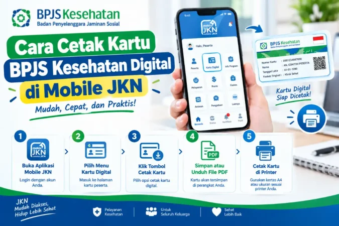 Cara Cetak Kartu BPJS Kesehatan Digital di Mobile JKN
