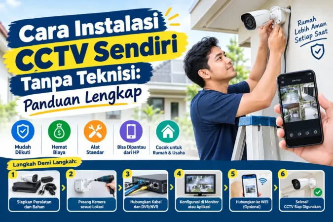 Cara Instalasi CCTV Sendiri Tanpa Teknisi: Panduan Lengkap