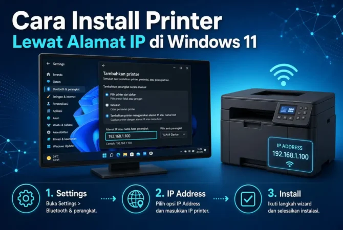 Cara Install Printer Lewat Alamat IP di Windows 11