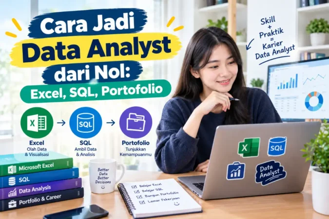 Cara Jadi Data Analyst dari Nol: Excel, SQL, Portofolio