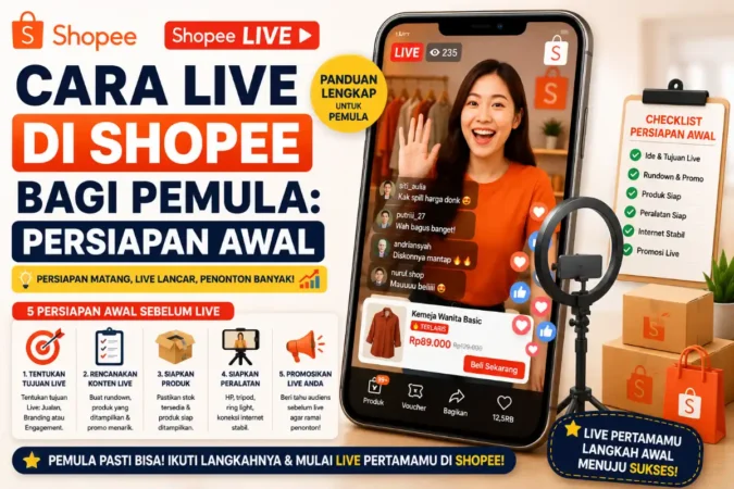 Cara Live di Shopee bagi Pemula: Persiapan Awal