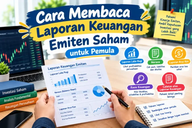 Cara Membaca Laporan Keuangan Emiten Saham untuk Pemula