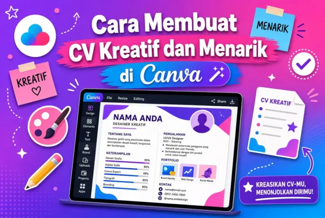 Cara Membuat CV Kreatif dan Menarik di Canva