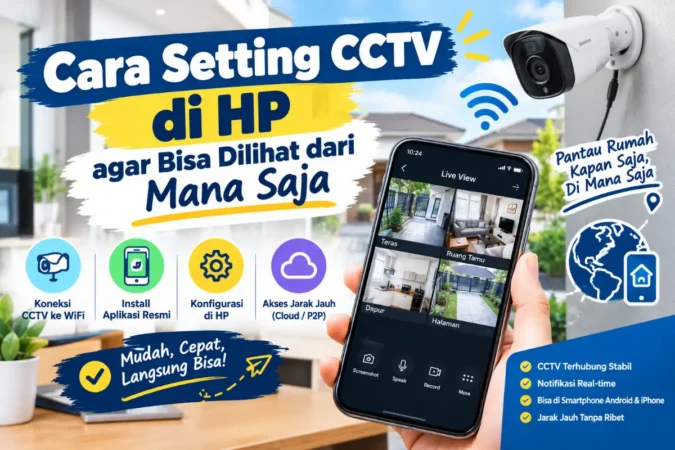 Cara Setting CCTV di HP agar Bisa Dilihat dari Mana Saja