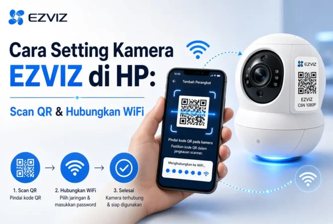 Cara Setting Kamera EZVIZ di HP: Scan QR dan Hubungkan WiFi