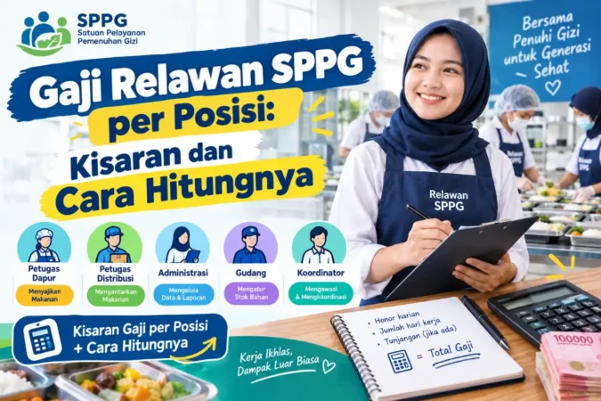 Gaji Relawan SPPG per Posisi: Kisaran dan Cara Hitungnya