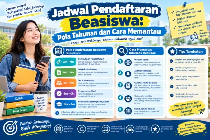 Jadwal Pendaftaran Beasiswa: Pola Tahunan dan Cara Memantau