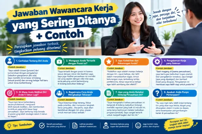 Jawaban Wawancara Kerja yang Sering Ditanya + Contoh