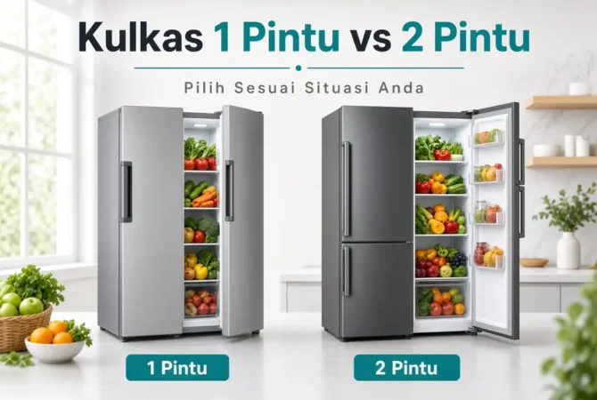 Kulkas 1 Pintu vs 2 Pintu: Pilih Sesuai Situasi Anda