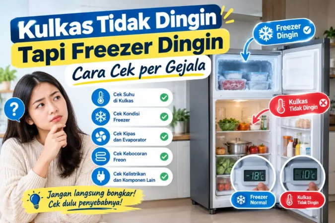 Kulkas Tidak Dingin Tapi Freezer Dingin: Cara Cek per Gejala